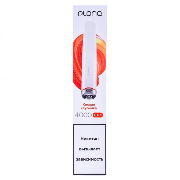 PLONQ PLUS PRO - Кислая Клубника (Sour Strawberry, 4000 затяжек) купить в Перми