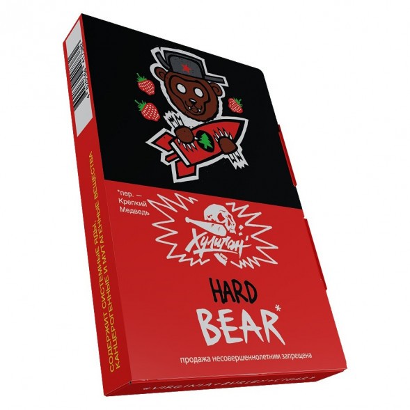 Табак Хулиган Hard - BEAR (Клубника с Ёлкой, 25 грамм) купить в Перми