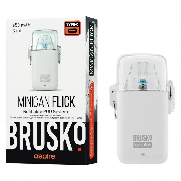 Электронная сигарета Brusko - Minican Flick (Белый) купить в Перми