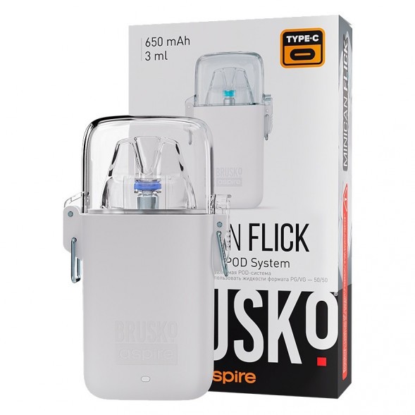 Электронная сигарета Brusko - Minican Flick (Белый) купить в Перми