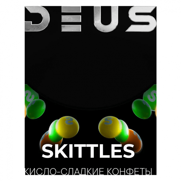 Табак Deus - Skittles (Кисло-Сладкие Конфеты, 100 грамм) купить в Перми