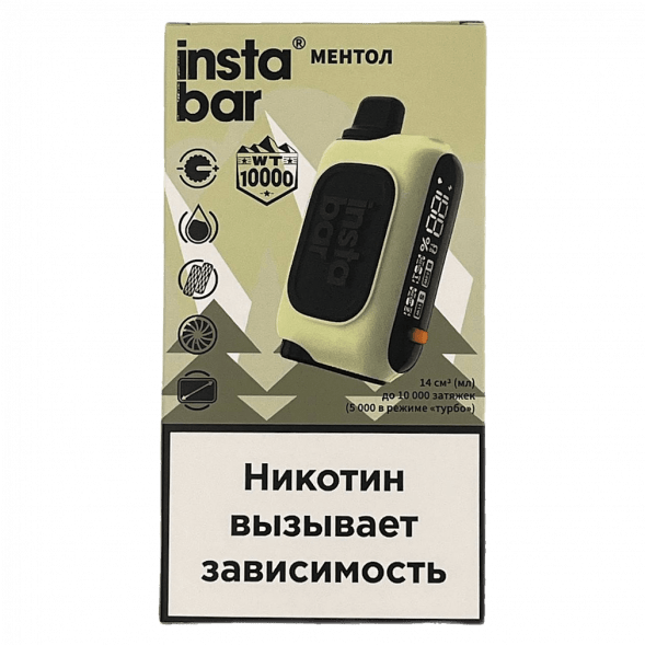 PLONQ INSTABAR WT - Ментол (Chill Menthol, 10000 затяжек) купить в Перми