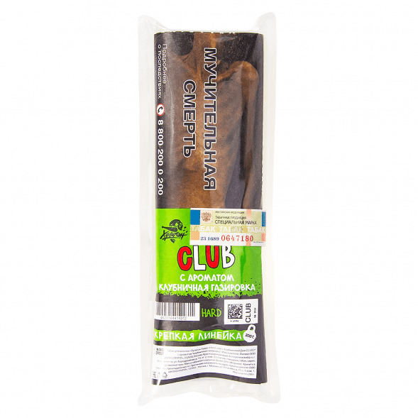Табак Хулиган Hard - CLUB (Клубничная Газировка, 200 грамм) купить в Перми