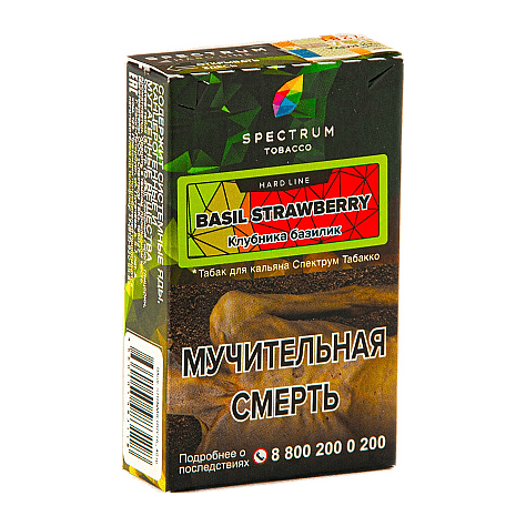Табак Spectrum Hard - Basil Strawberry (Клубника Базилик, 25 грамм) купить в Перми