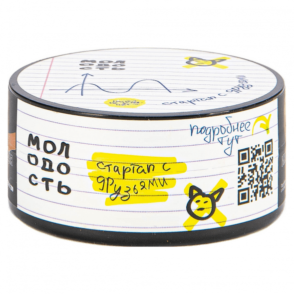 Табак Молодость - Стартап с Друзьями (Венские Вафли, Коктейльная Вишня, Грейпфрут и Лимон, 25 грамм) купить в Перми