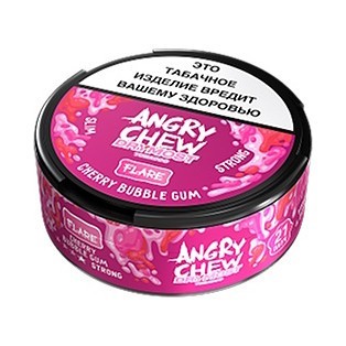 Табак жевательный Angry Chew Slim Strong - DryMost Flare Сherry Bubble Gum (12 грамм) купить в Перми
