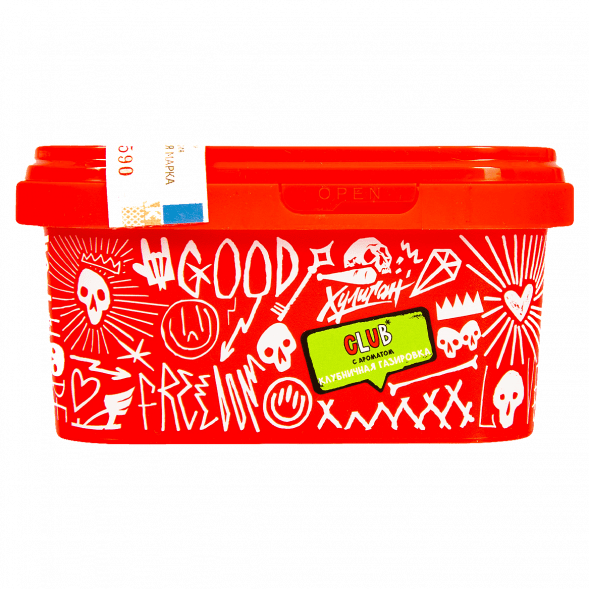 Табак Хулиган - CLUB (Клубничная Газировка, 200 грамм) купить в Перми