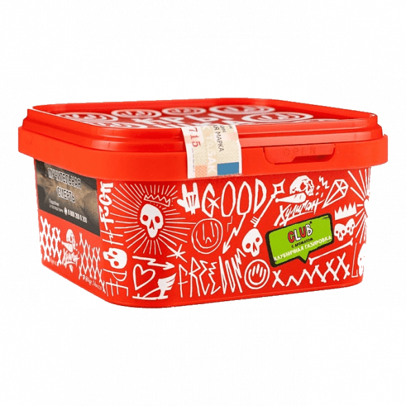 Табак Хулиган - CLUB (Клубничная Газировка, 200 грамм) купить в Перми