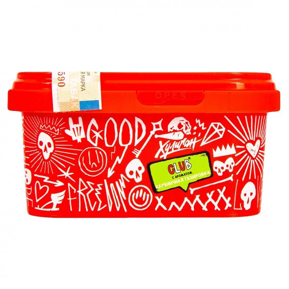 Табак Хулиган - CLUB (Клубничная Газировка, 200 грамм) купить в Перми