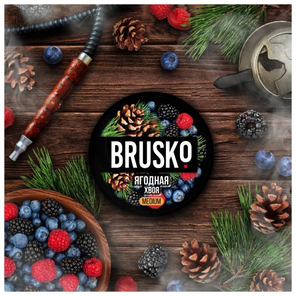 Смесь Brusko Medium - Ягодная Хвоя (50 грамм) купить в Перми