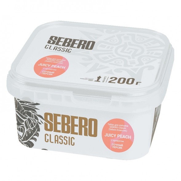 Табак Sebero - Juicy Peach (Сочный Персик, 200 грамм) купить в Перми