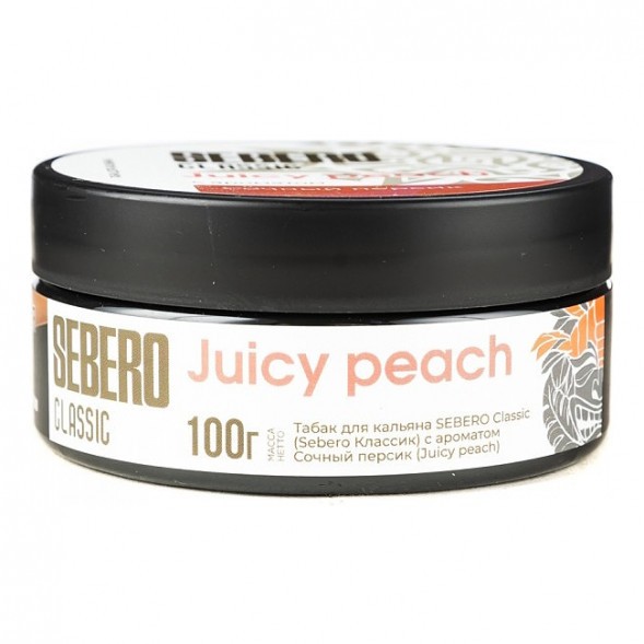 Табак Sebero - Juicy Peach (Сочный Персик, 100 грамм) купить в Перми