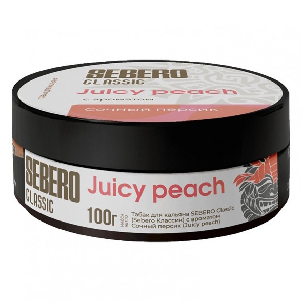 Табак Sebero - Juicy Peach (Сочный Персик, 100 грамм) купить в Перми
