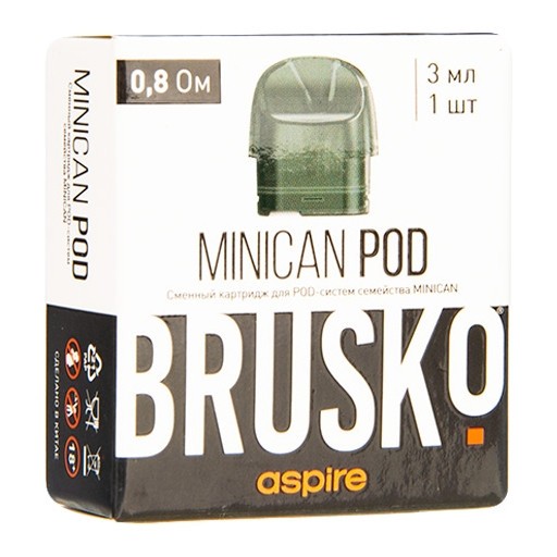 Сменный картридж Brusko - Minican (0.8 Ом, 1 шт.) купить в Перми