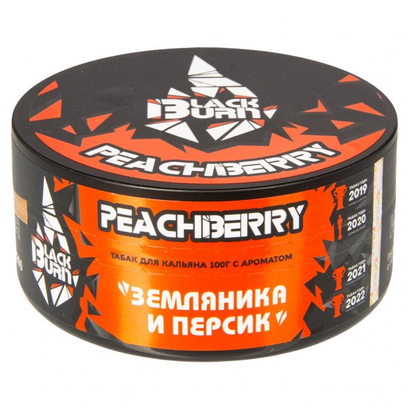 Табак BlackBurn - Peachberry (Земляника и Персик, 100 грамм) купить в Перми