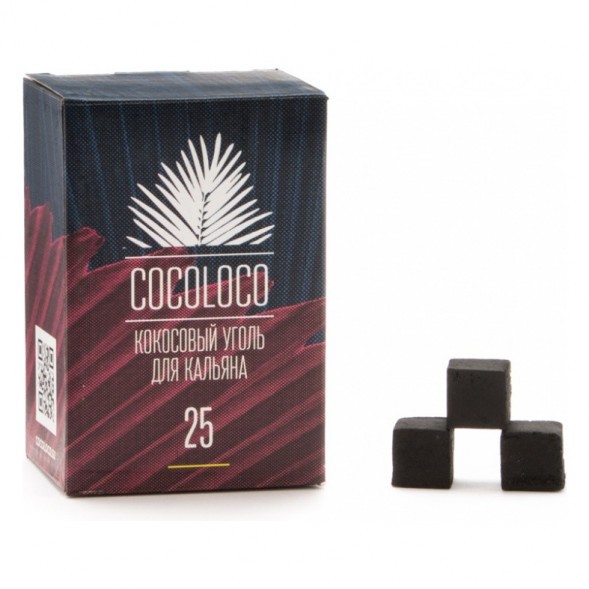 Уголь CocoLoco (25 мм, 72 кубика) купить в Перми