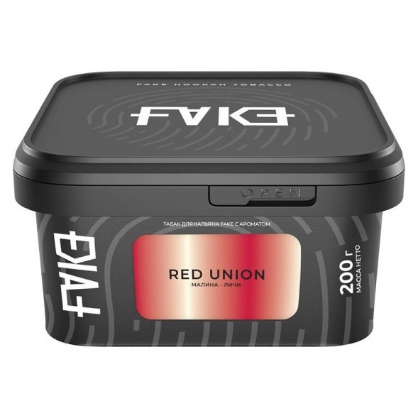 Табак FAKE - Red Union (Малина и Личи, 200 грамм) купить в Перми