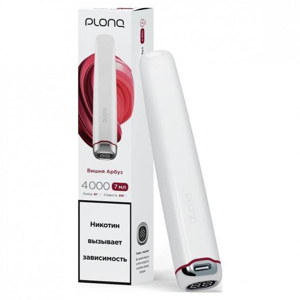PLONQ PLUS PRO - Вишня Арбуз (4000 затяжек) купить в Перми