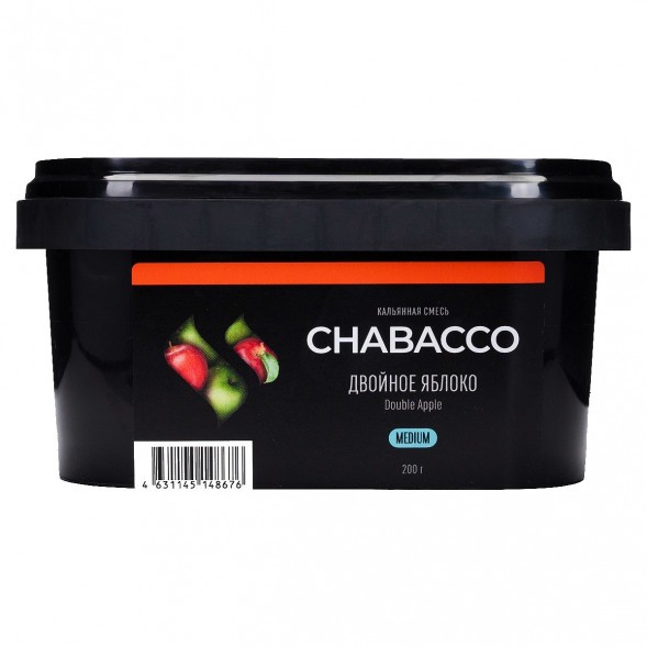 Смесь Chabacco MEDIUM - Double Apple (Двойное Яблоко, 200 грамм) купить в Перми