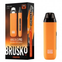 Электронная сигарета Brusko - Minican 3 PRO (900 mAh, Оранжевый)