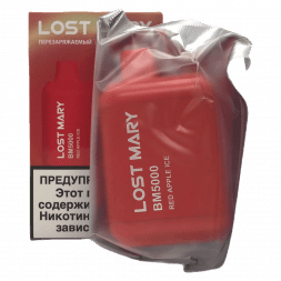 LOST MARY BM - Красный Яблочный Лёд (Red Apple Ice, 5000 затяжек)